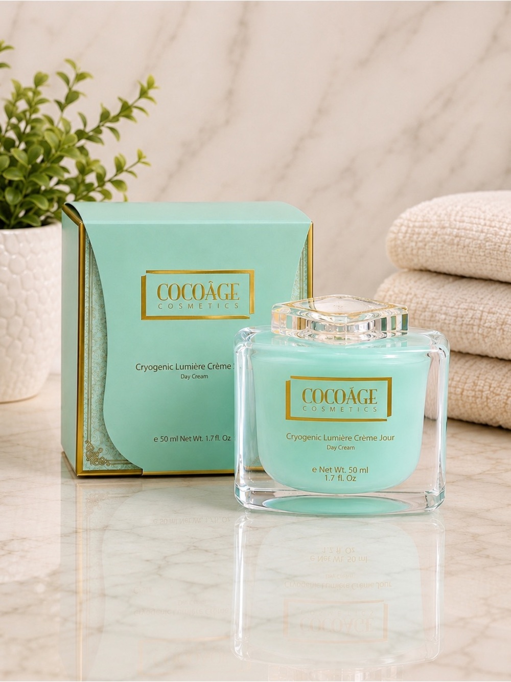 COCOÂGE Cosmetics Cryogenic Lumière Crème Jour Day Cream - New in Box